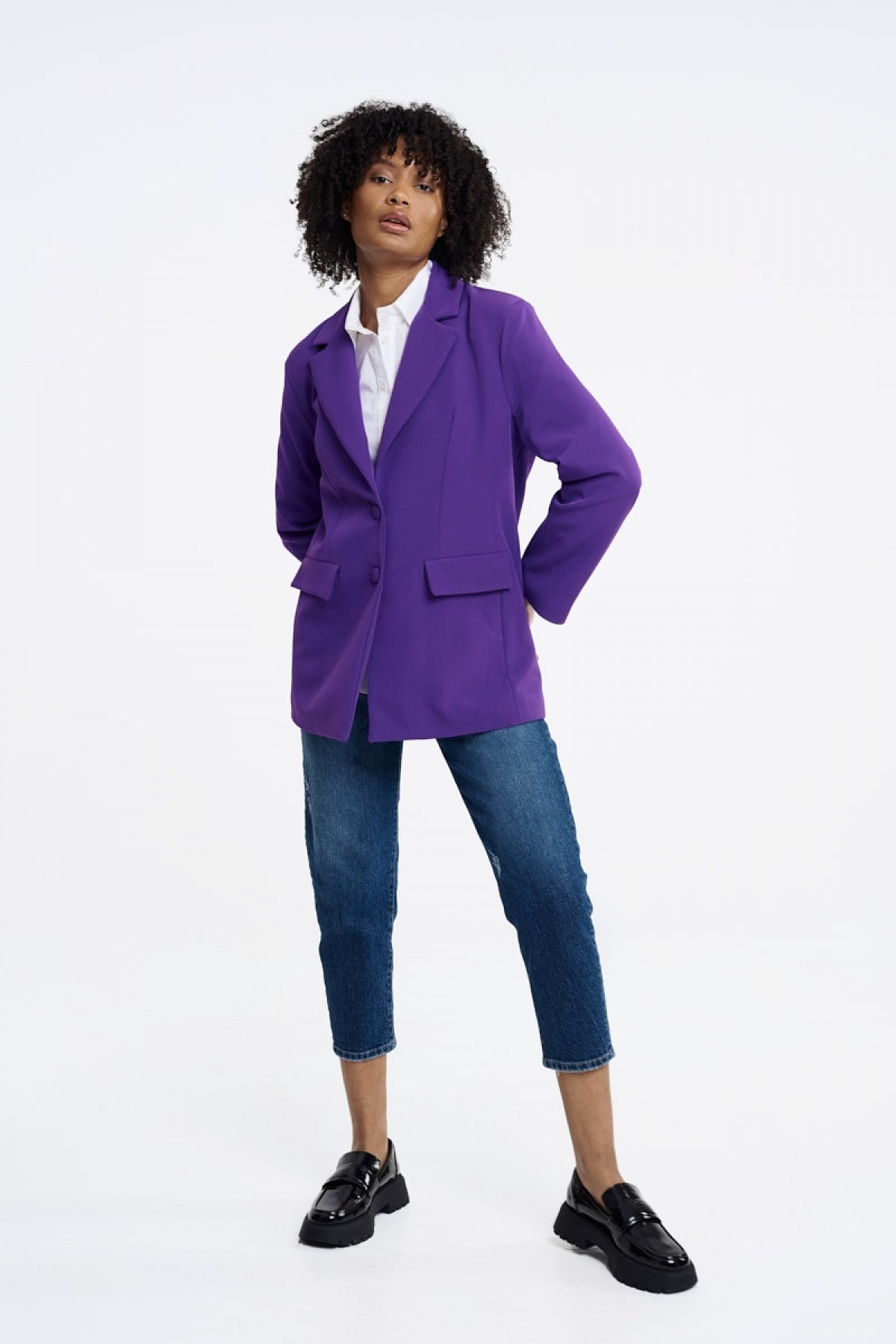 BE YOU SUIT JACKET IN PURPLE