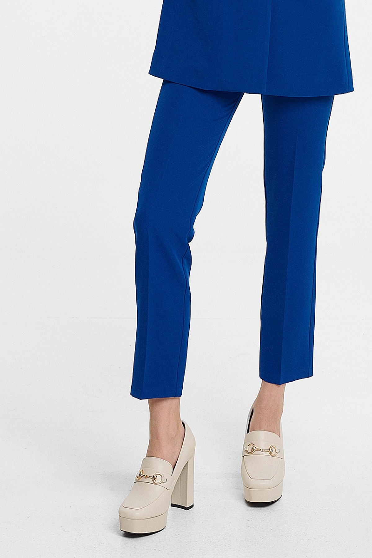 BE YOU CIGARETTE TROUSERS BLUE