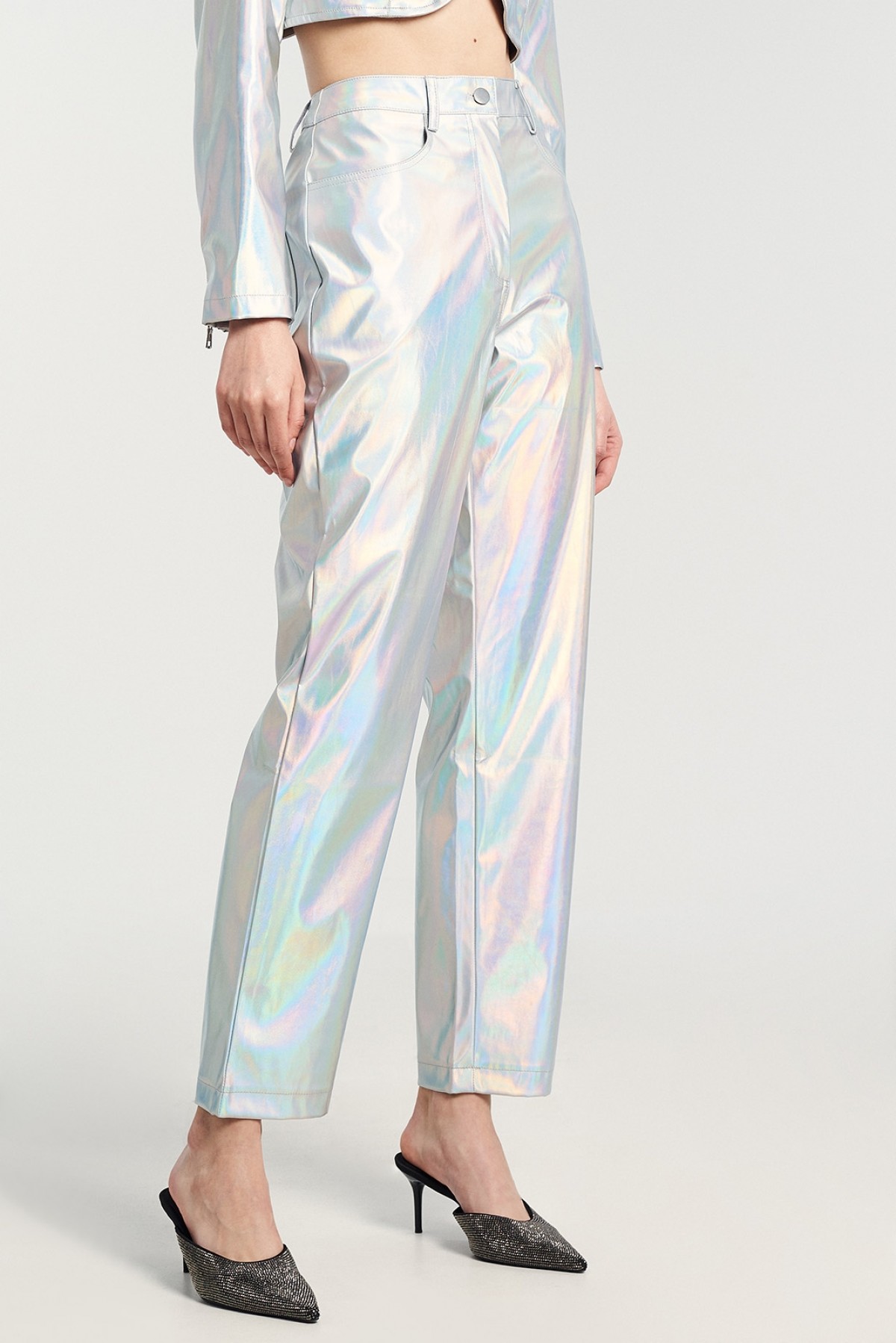 HOLOGRAPHIC SPACE NEON TROUSERS