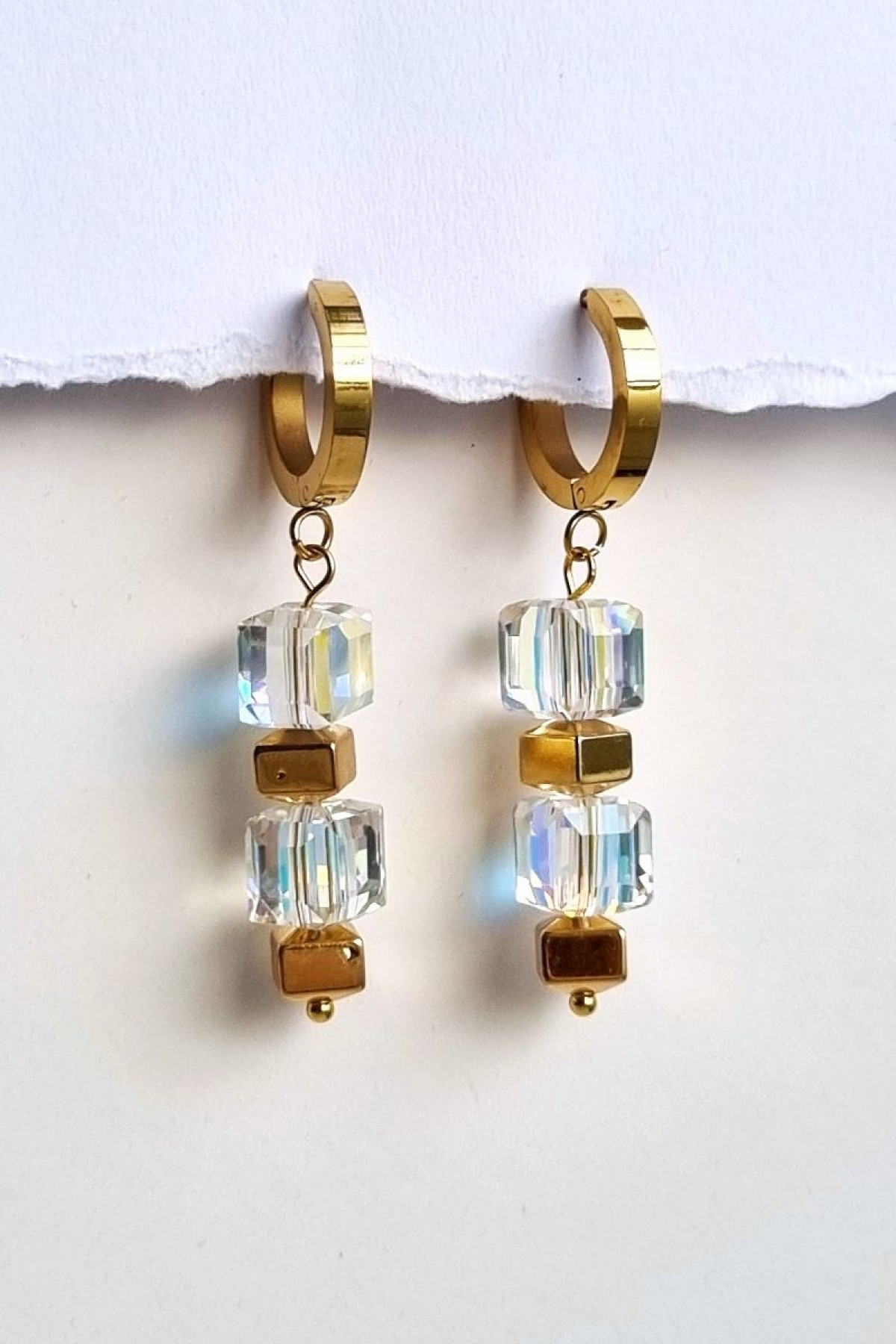 EARRINGS WITH CRYSTALS by Eve Kay