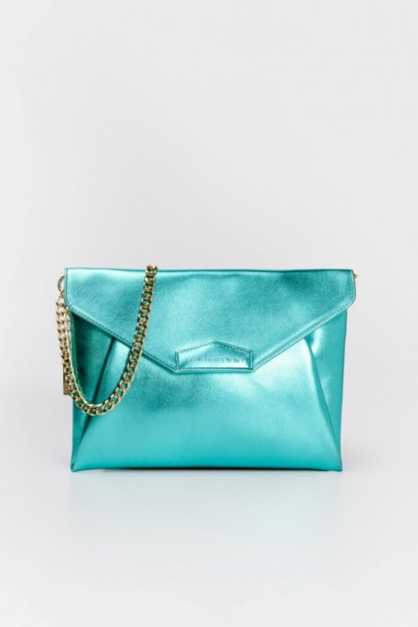 LEATHER TWIST CANDY BAG LARGE - GREEN