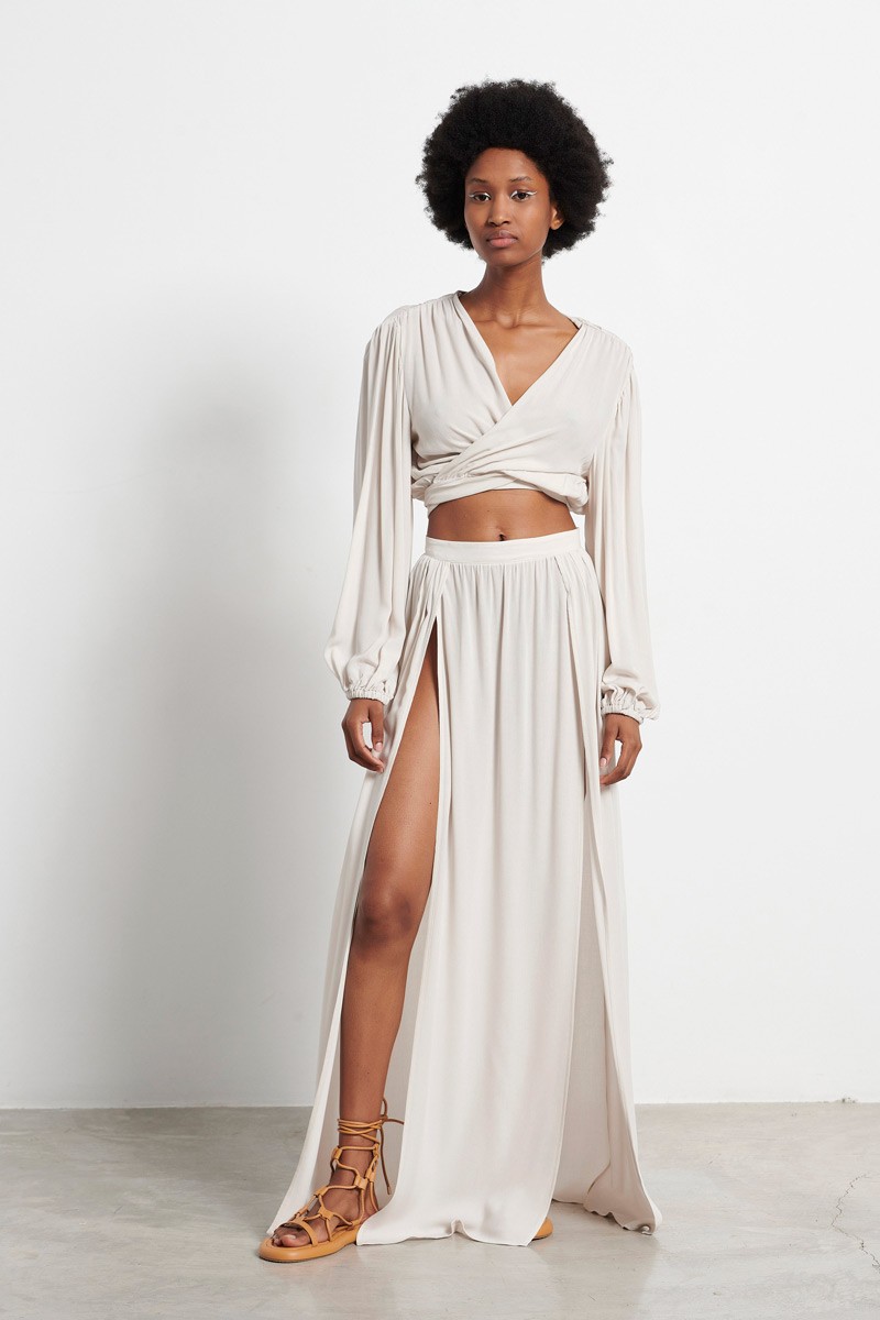 Ardene Satin Maxi Skirt in | Size | Elastane/Viscose | Southcentre Mall